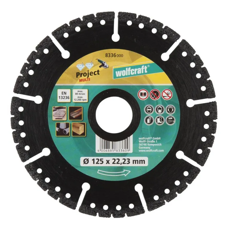 1 Tarcza diamentowa PROJECT MULT 125, Wolfcraft