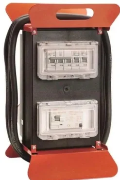 AS861510 wtyczka 440V32A, gniazda 1x440/32A, 1x 440V/16A, 4x 230V/16A, zabezpiecznia