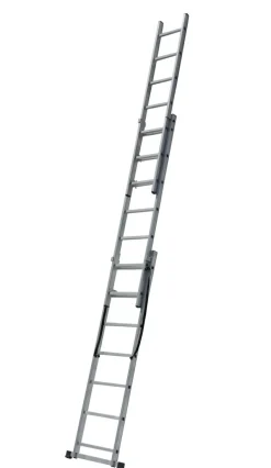 AWTOOLS DRABINA ALUMINIOWA 3x9 STOPNI 150KG ADAPATACJA NA SCHODY