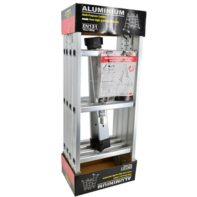 AWTOOLS DRABINA ALUMINIOWA WIELOFUNKCYJNA 4x3