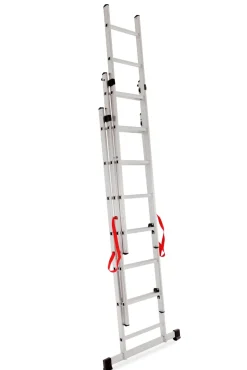 AWTOOLS DRABINA ALUMINIOWA BASIC 3x6 STOPNI 150KG