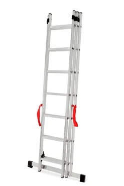 AWTOOLS DRABINA ALUMINIOWA BASIC 3x6 STOPNI 150KG
