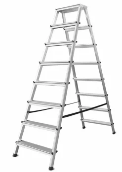 AWTOOLS DRABINA TABORET 8 STOPNI 125KG