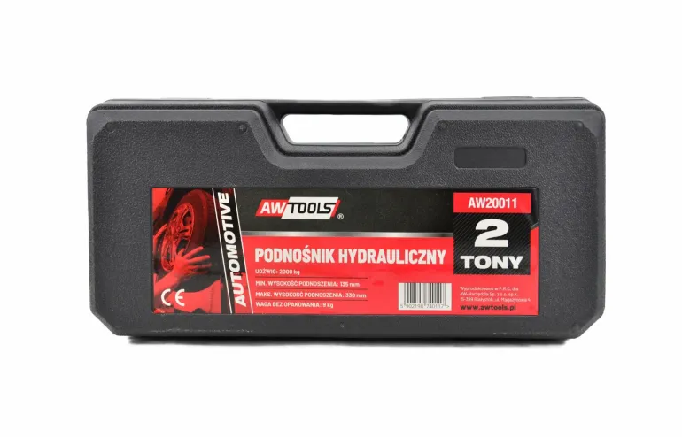 AWTOOLS DŹWIGNIK HYDRAULICZNY "ŻABA" 2 TONY 135 - 335mm, WALIZKA