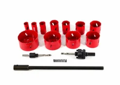 AWTOOLS KOMPLET OTWORNIC BIMETALOWYCH 15 elem. 19-76 mm