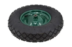 AWTOOLS KOŁO DO TACZKI PNEUMATYCZNE 400, FELGA METAL, ŁOŻYSKO+OŚ, 4 WARSTWY, 1,7 ATM