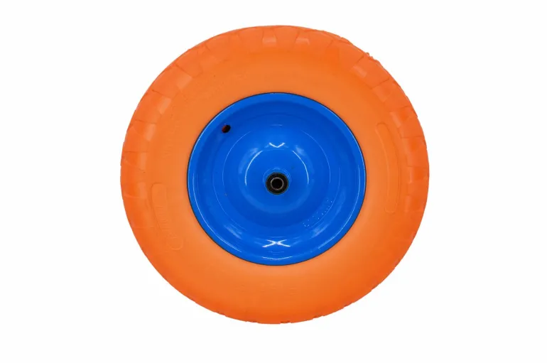 AWTOOLS KOŁO DO TACZKI PNEUMATYCZNE PIANKOWE 400, FELGA METAL, ŁOŻYSKO+OŚ