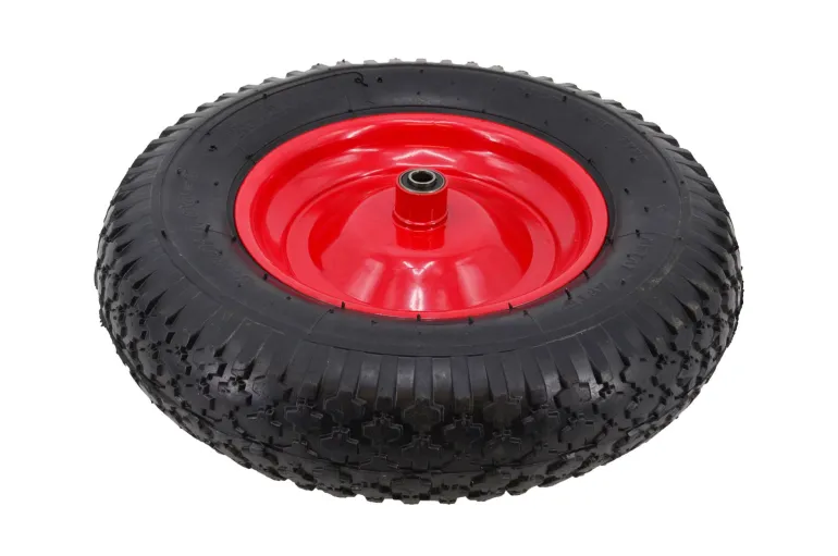 AWTOOLS KOŁO DO TACZKI PNEUMATYCZNE 400 FELGA METAL, ŁOŻYSKO+OŚ, 2 WARSTWY, 2 ATM