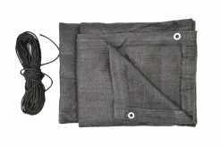 AWTOOLS OSŁONA BALKONOWA 1*5m 180g Z OCZKAMI UV SZARA