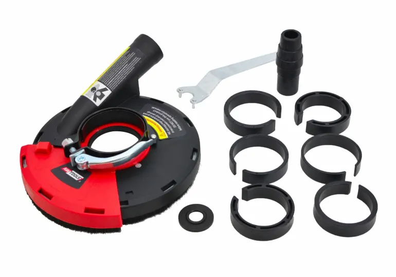 AWTOOLS OSŁONA PRZECIWPYŁOWA ODSYSAJĄCA DO SZLIFIERKI KĄTOWEJ 180-230mm