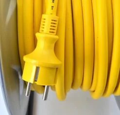 AWTOOLS PRZEDŁUŻACZ BĘBEN METALOWY ŻÓŁTY HEAVY DUTY 40m 3x1,5 mm 16A / 3680W / IP44 NEOPREN