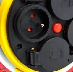 AWTOOLS PRZEDŁUŻACZ BĘBEN METALOWY ŻÓŁTY HEAVY DUTY 25m 3x1,5 mm 16A / 3680W / IP44 NEOPREN