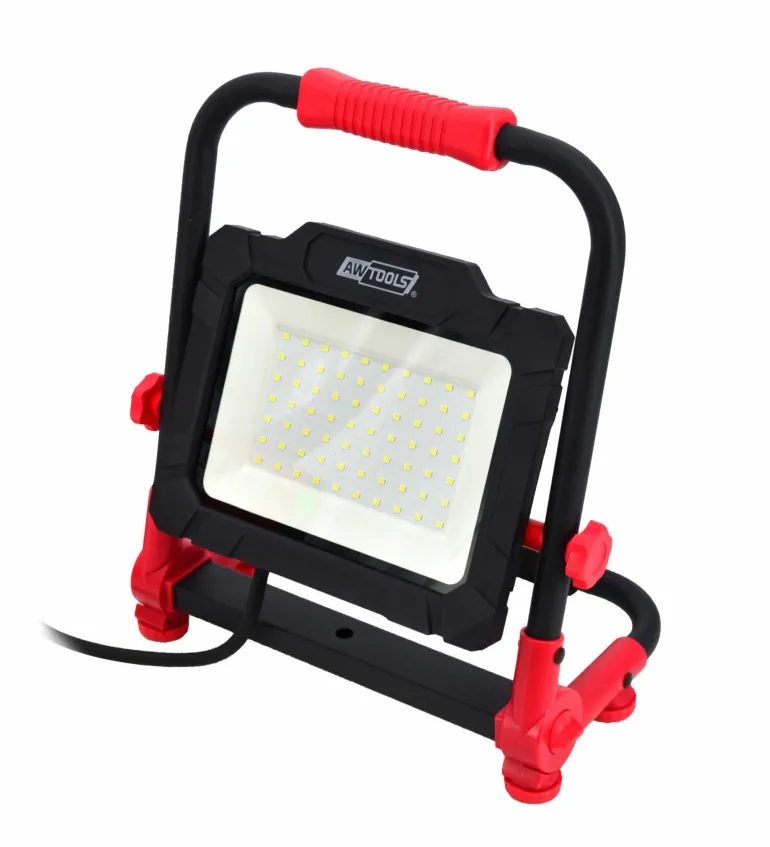 AWTOOLS REFLEKTOR SMD LED PRZENOŚNY 50W SKŁADANY