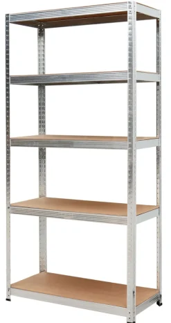 AWTOOLS REGAŁ 5 PÓŁEK 180x90x40 NOŚNOŚĆ 100KG / 3.3MM - WCISKANY SZYBKI MONTAŻ