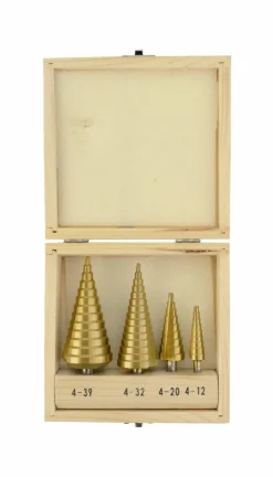 AWTOOLS WIERTŁO STOPNIOWE HSS-TIN / KPL.4szt.