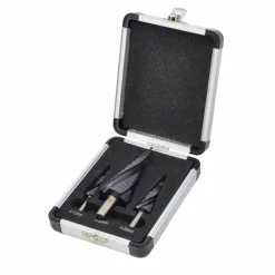 AWTOOLS WIERTŁO STOPNIOWE SPIRALNE M2-TiAlN / Kpl. 3 szt. / 4-12mm / 4-20mm / 4-32mm /BL