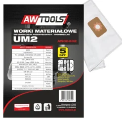 AWTOOLS WORKI Z MIKROWŁÓKNINY kpl.5szt. UM2, MAKITA VC2010/2511/2512/445/446