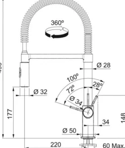 Bateria kuchenna Franke Fox Semi-Pro Chrom