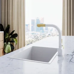 BATERIA KUCHENNA GLOBALO LOBIO WHITE/LIGHT GOLD RING 1.1