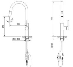 BATERIA KUCHENNA GLOBALO DIVIO GOLD MAT 1.1