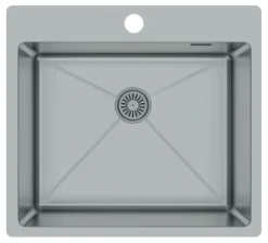 BERG ZLEW ACERO XL 1.0 BOC STAL SZCZOTKOWANA 550x515x200 1,2MM