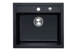 BERG ZLEW HOBART BRQ19104 1,0 OC 560X510 CZARNY BAZALT