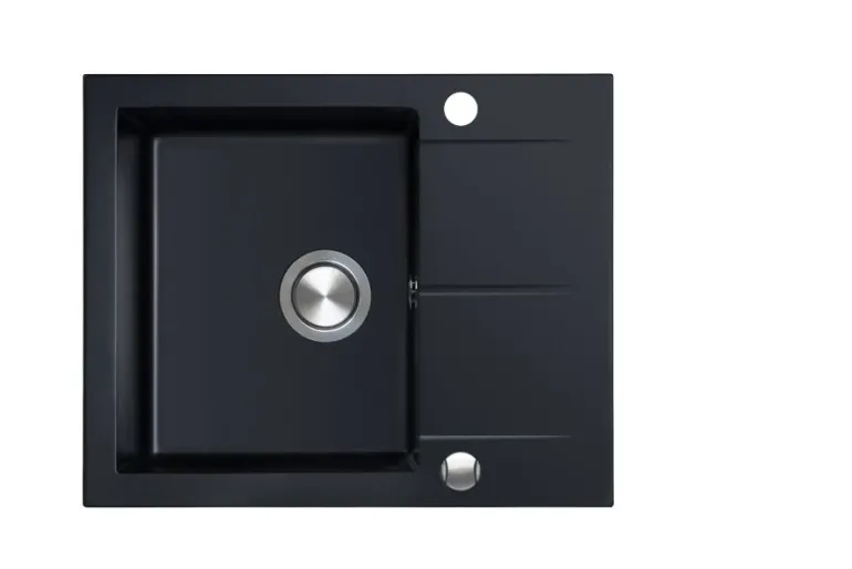 BERG ZLEW HOBART BRQ1911A 1,0 MOC 590X500 CZARNY BAZALT