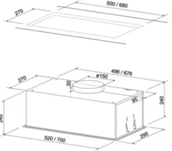 B-IN LINE VETRO 52 WH