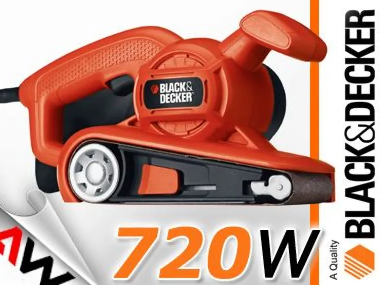 BLACK+DECKER SZLIFIERKA TAŚMOWA 720W 75 x 457mm KA86