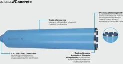 BOSCH KORONA DIAMENTOWA FI= 82 x 450mm GWINT 1-1/4"