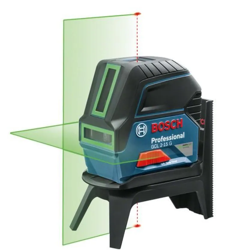 BOSCH LASER KRZYŻOWO-PUNKTOWY GCL 2-15 G + UCHWYT RM1, ZIELONA WIĄZKA