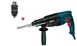 BOSCH MŁOTOWIERTARKA Z OPCJĄ KUCIA 800W 2,7J + DODATKOWY UCHWYT GBH 2-26 DFR