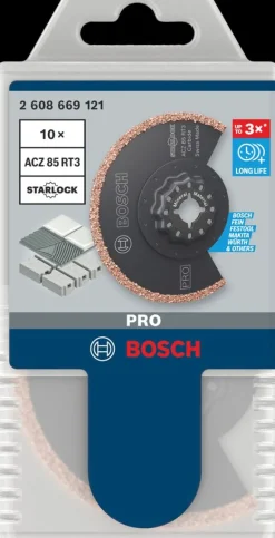 BOSCH MT BRZESZCZOT WIELOFUNKCYJNY PRO ACZ 85 RT3 85  x  2,5 mm /10szt.