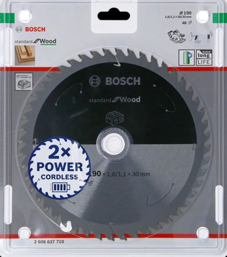 BOSCH PIŁA STANDARD WOOD ACCU 190x30x48z