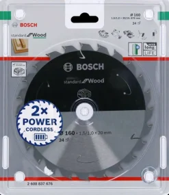 BOSCH PIŁA STANDARD WOOD ACCU 160x20x24z