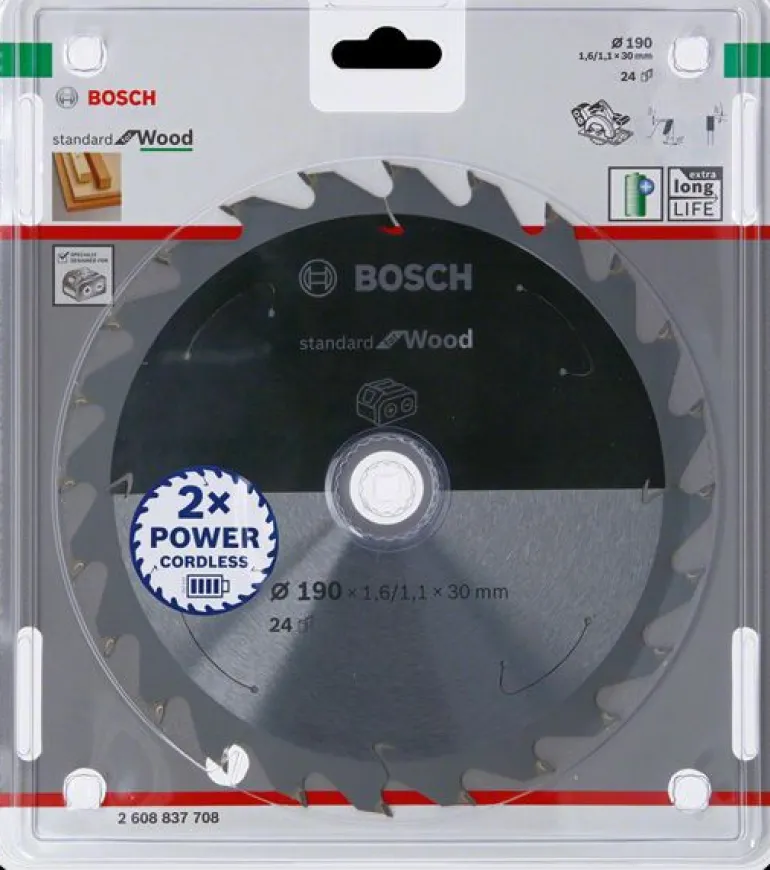 BOSCH PIŁA STANDARD WOOD ACCU 190x30x24z