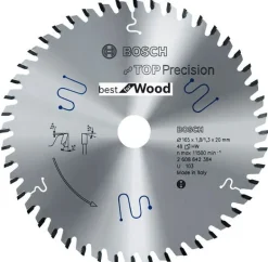 BOSCH PIŁA TARCZA TOP WOOD 165x20x48z
