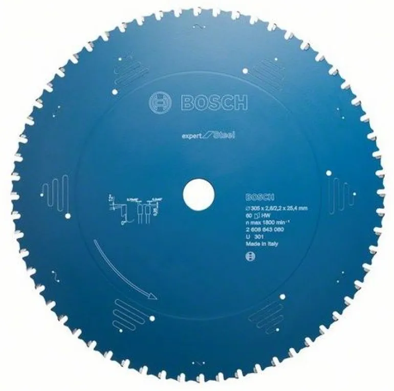 BOSCH PIŁA TARCZ.EXPERT STEEL 305x25,4x80z