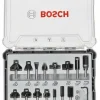 BOSCH ZESTAW FREZÓW 15szt. UCHWYT 8mm