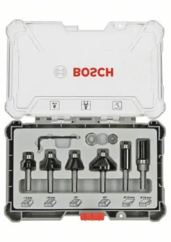 BOSCH ZESTAW FREZÓW 6szt. UCHWYT 6mm TRIM & EDGING
