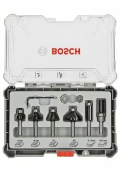BOSCH ZESTAW FREZÓW 6szt. UCHWYT 8mm TRIM & EDGING