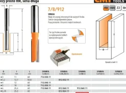 CMT FREZ PROSTY DŁUGI HM D= 8 I=31,7 L=60 S=8