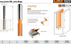 CMT FREZ PROSTY DŁUGI HM D=15 I=31,7 L=60 S=8
