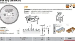 CMT PIŁA DO PŁYTY LAMINOWANEJ HM D=300 F=30 Z=96 K=3,2/2,2