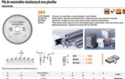 CMT PIŁA HM 250x32x3,2/2,5 Z=80 DO MATERIAŁÓW NIEŻELAZNYCH I PLASTIKU