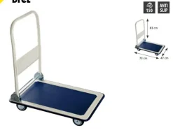 CONDOR WÓZEK MAGAZYNOWY 4-KOŁOWY 150KG