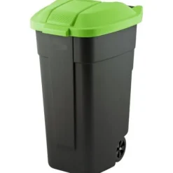 CURVER KOSZ NA ODPADY CZARNY 110L /POKRYWA ZIELONA