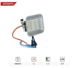 DEDRA PROMIENNIK GAZOWY NA BUTLĘ 4,6kW