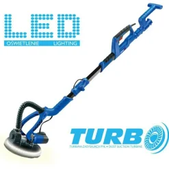 DEDRA SZLIFIERKA DO GIPSU / ŻYRAFA LED 750W TURBO