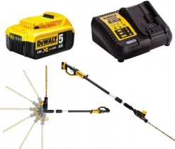 DEWALT NOŻYCE DO ŻYWOPŁOTU 18V 55cm 1x5,0Ah NA WYSIĘGNIKU DCMPH566P1